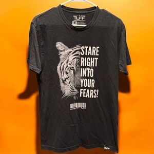 TUFF Lifestyle Black Graphic T-Shirt MEDIUM